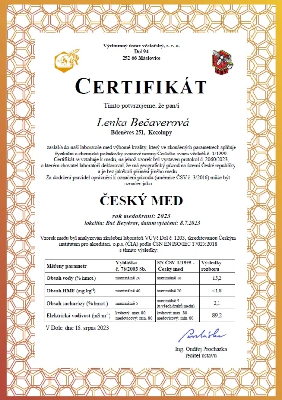 + Med 250g od včelaře BeeCaver v hodnotě 99 Kč